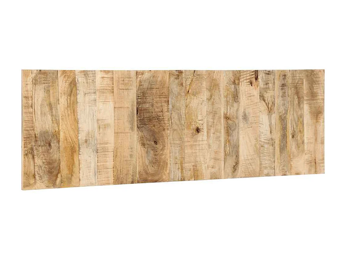 Tête de lit 160 cm bois de manguier brut massif