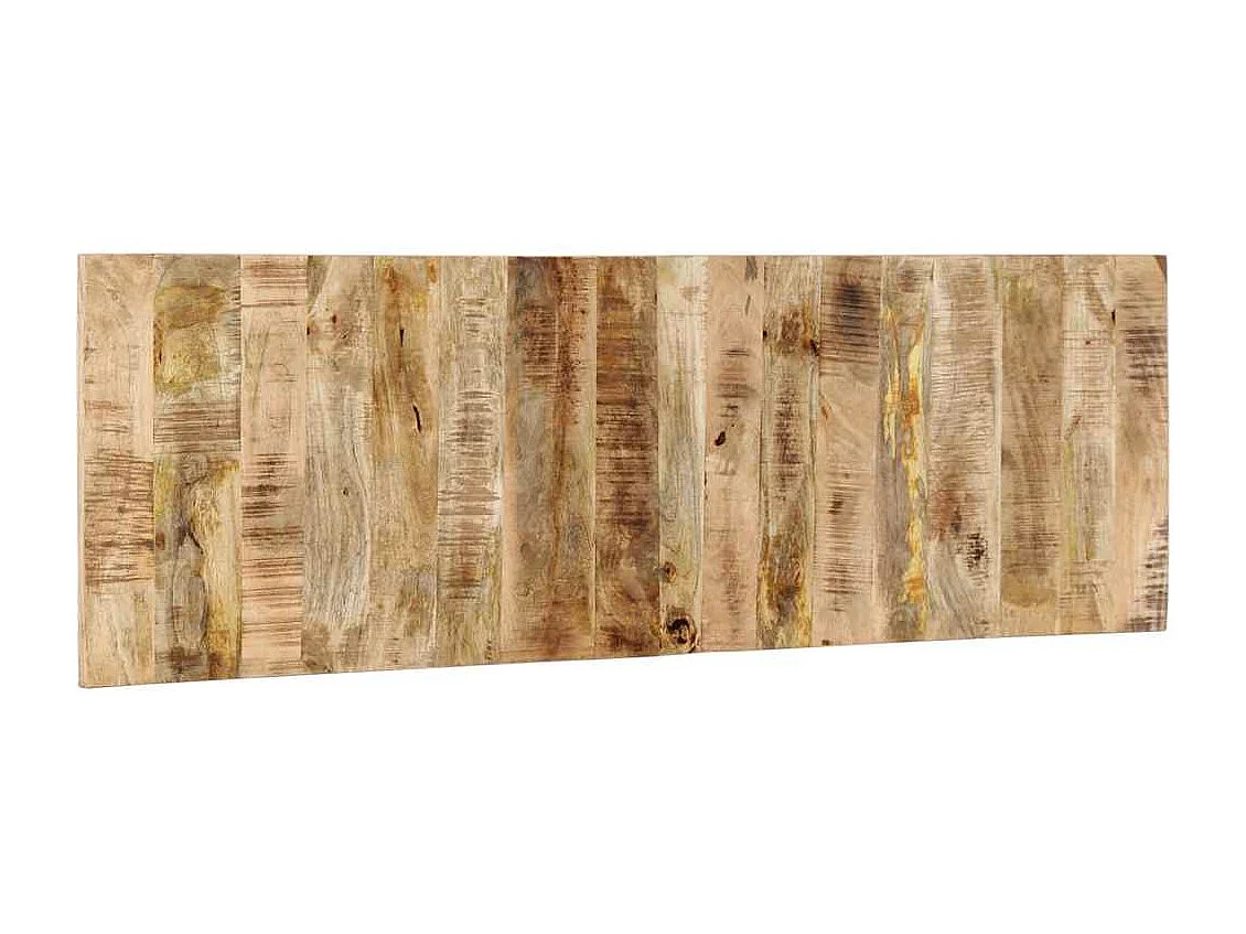 Tête de lit 160 cm bois de manguier brut massif