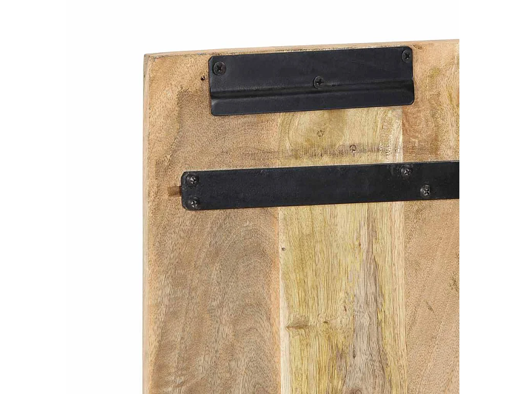 Tête de lit 160 cm bois de manguier brut massif