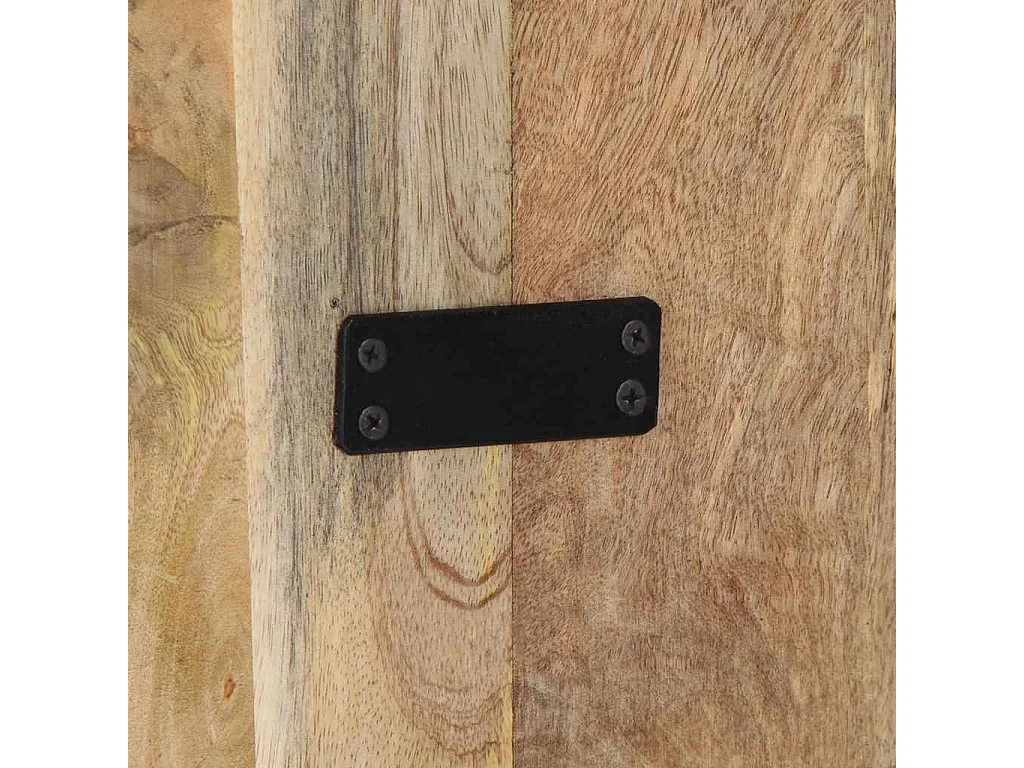 Tête de lit 160 cm bois de manguier brut massif