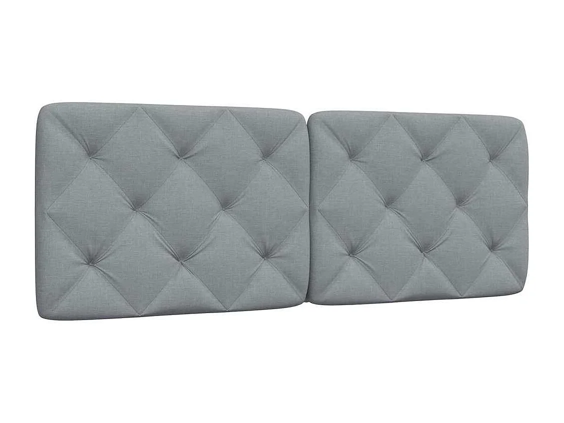 Tête de lit gris clair 140 cm tissu