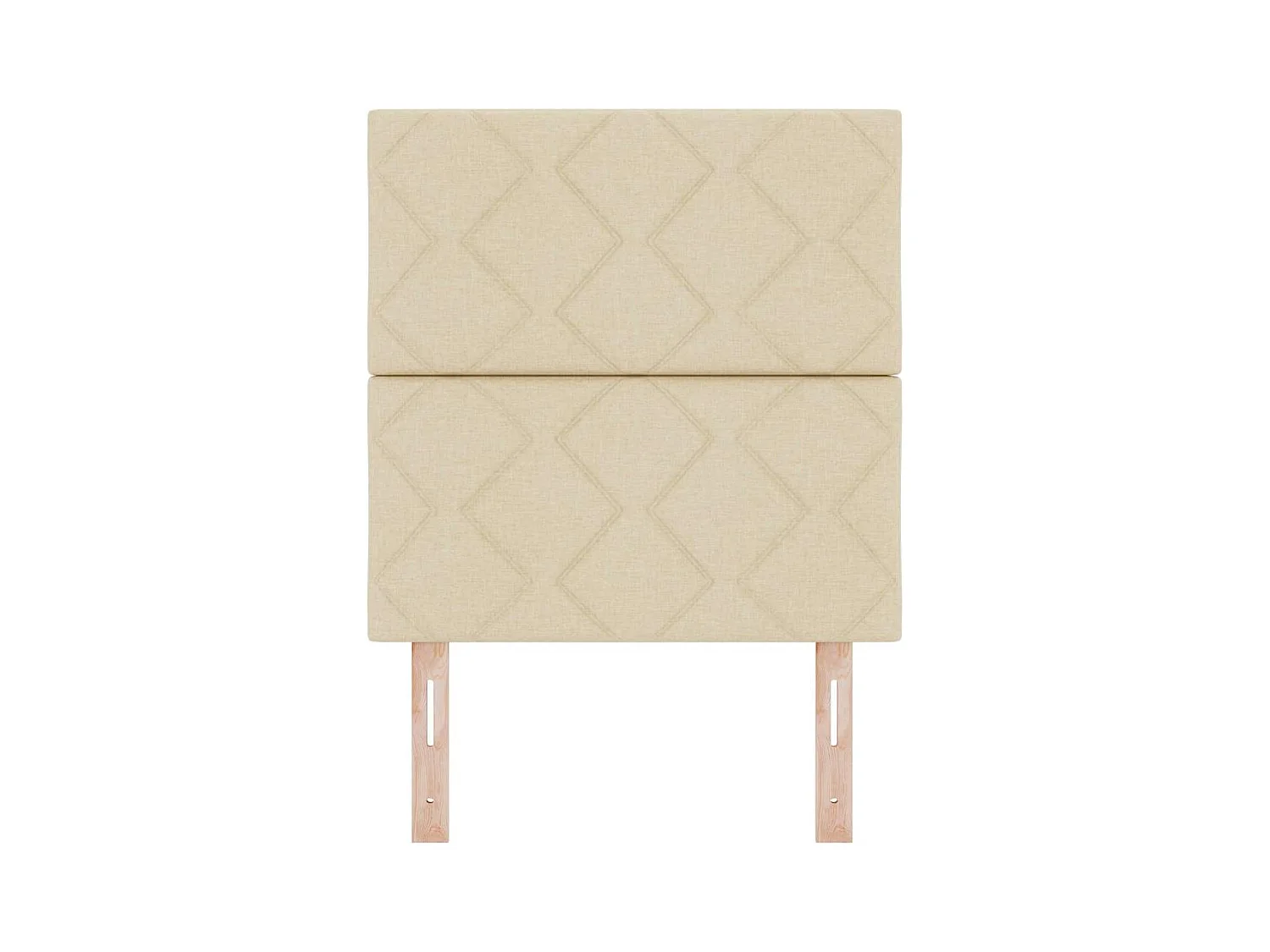 Cabecero de Tela Geométrico con cabecera Crema 80 cm tela