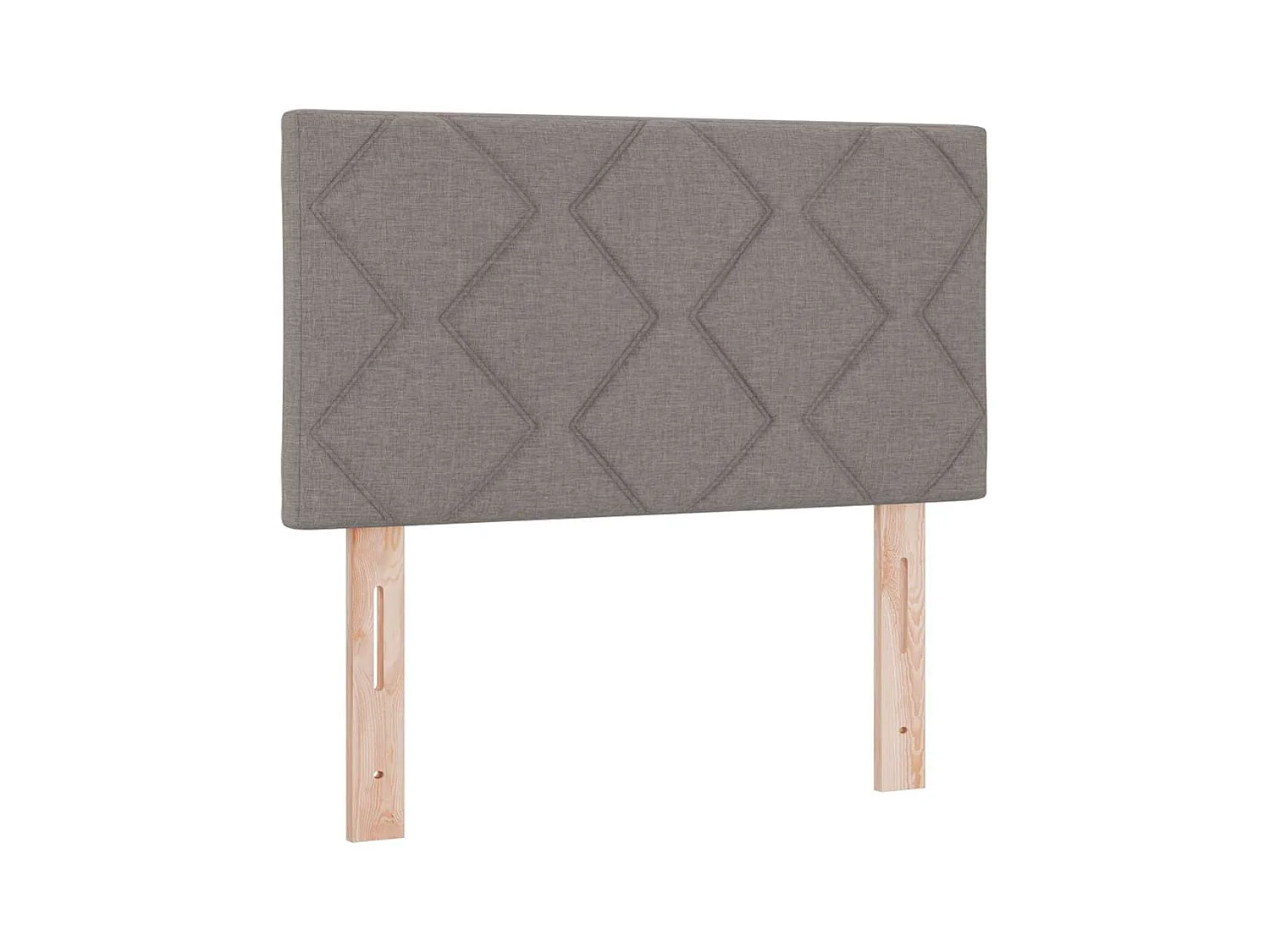 Tête de Lit en Tissu Géométrique Taupe 80 cm tissu