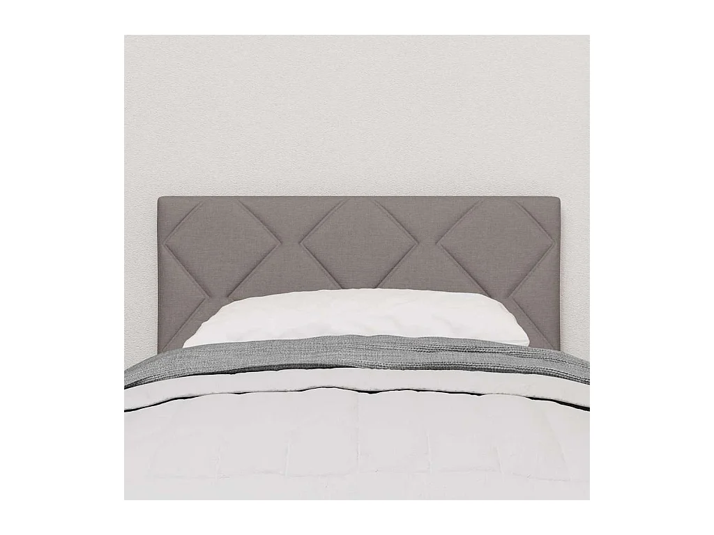 Tête de Lit en Tissu Géométrique Taupe 80 cm tissu
