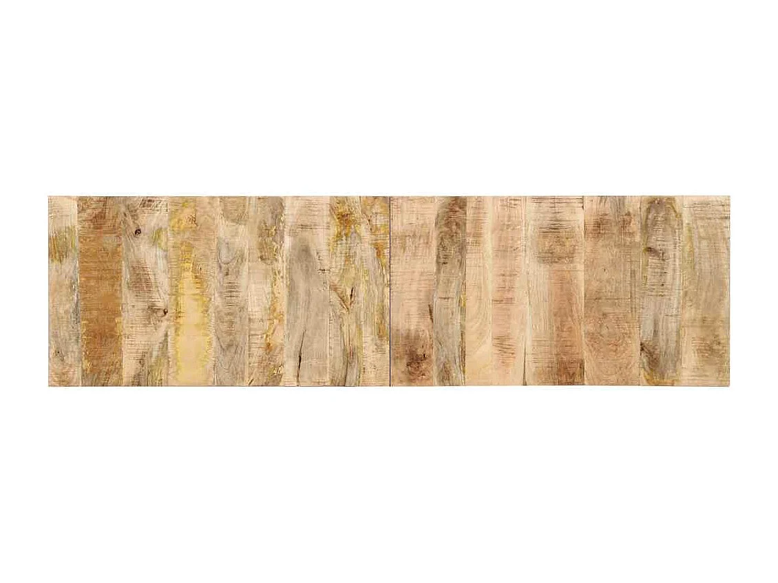 Tête de lit 180 cm bois de manguier brut massif