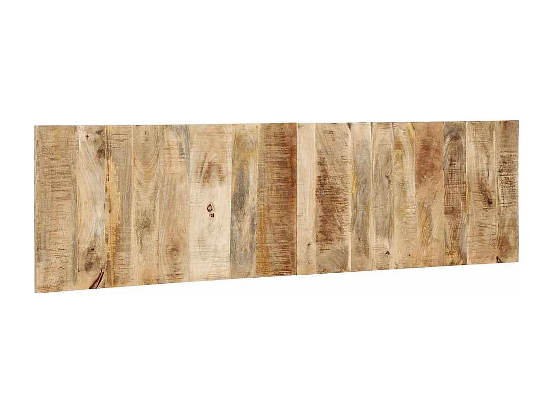 Tête de lit 180 cm bois de manguier brut massif