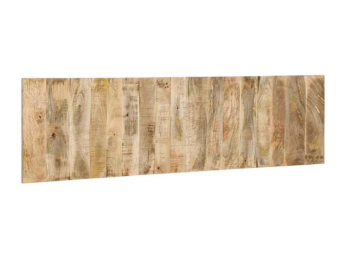 Tête de lit 180 cm bois de manguier brut massif