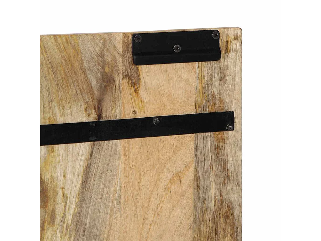 Tête de lit 180 cm bois de manguier brut massif