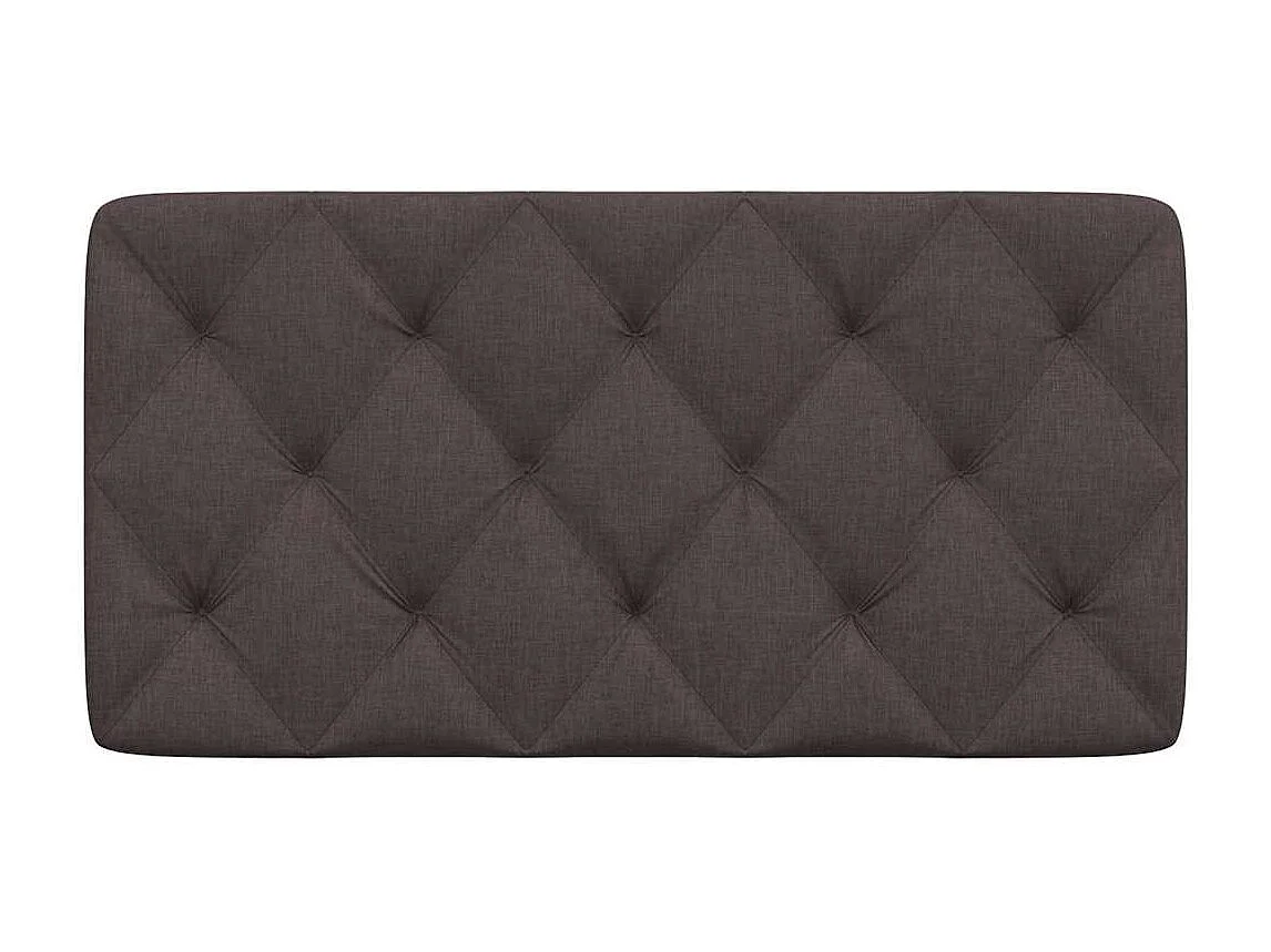 Tête de lit marron foncé 100 cm tissu