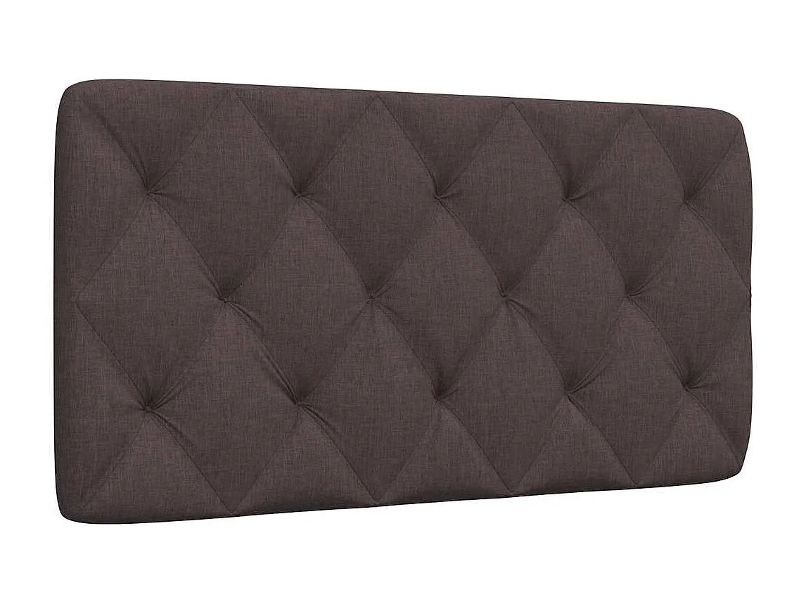 Tête de lit marron foncé 100 cm tissu