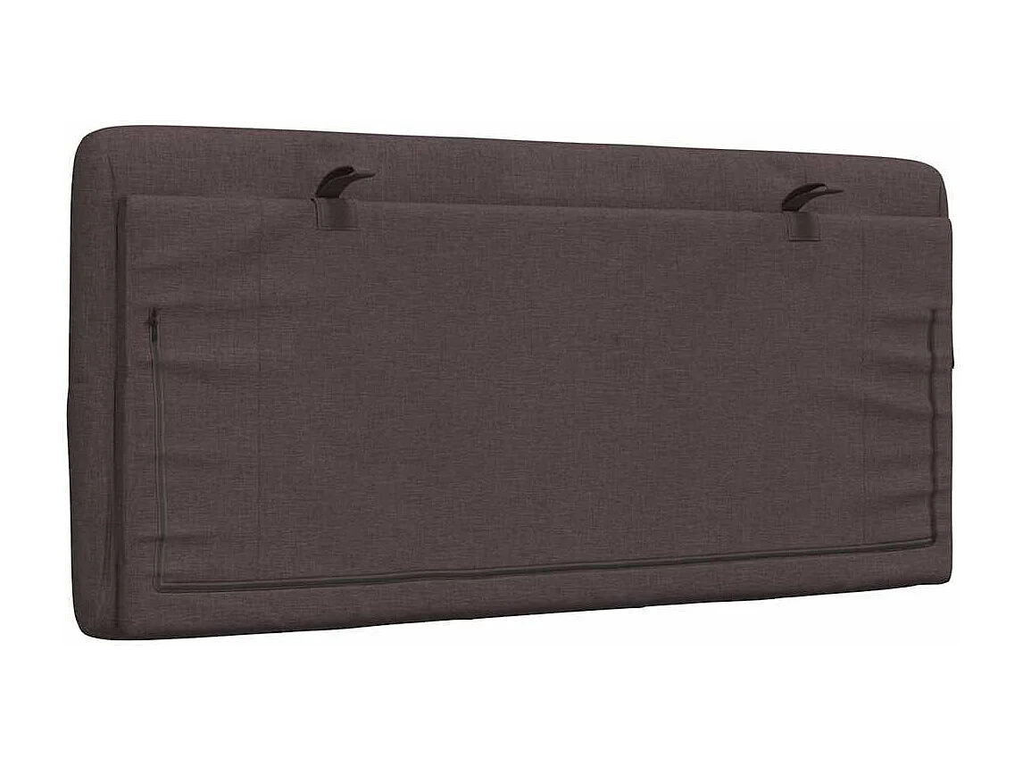 Tête de lit marron foncé 100 cm tissu