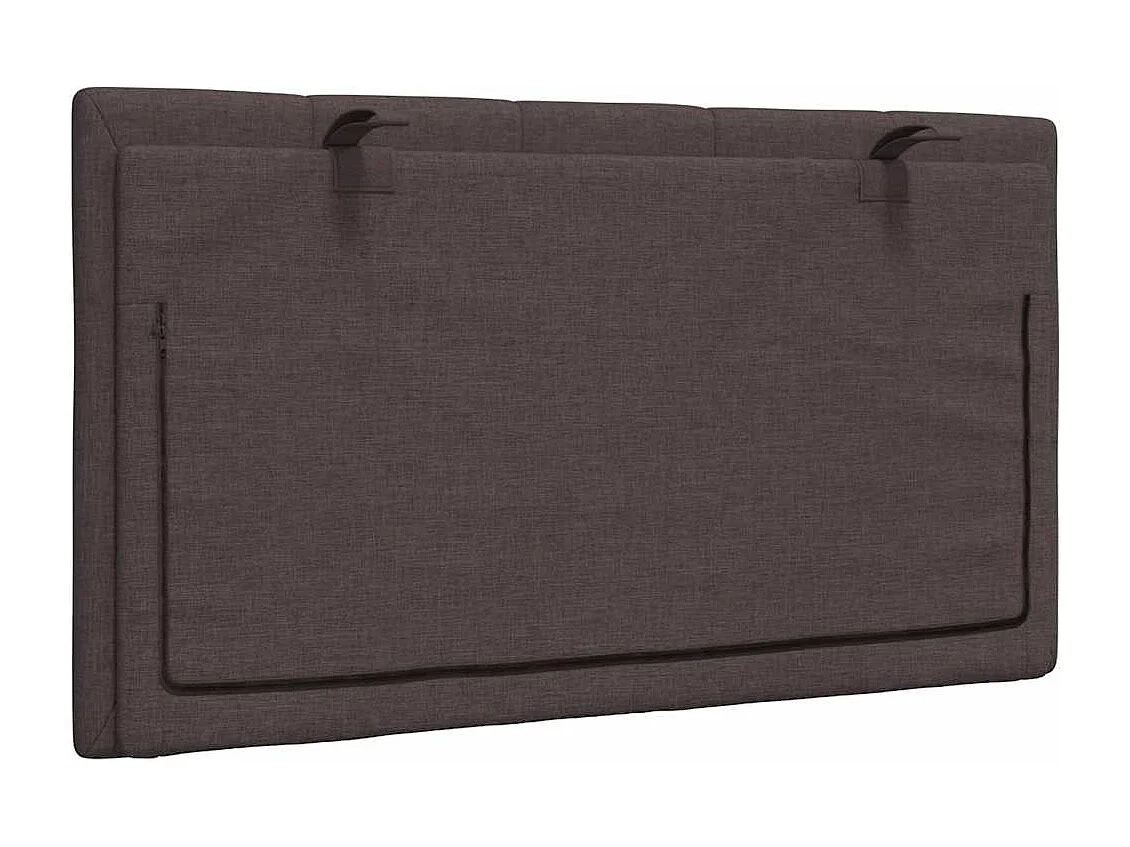 Tête de lit marron foncé 80 cm tissu