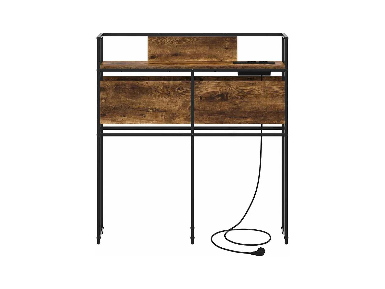 Tête de lit de rangement Chêne fumé 90 cm Bois d'ingénierie