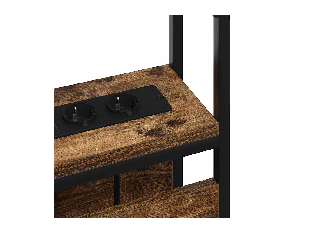 Tête de lit de rangement Chêne fumé 90 cm Bois d'ingénierie