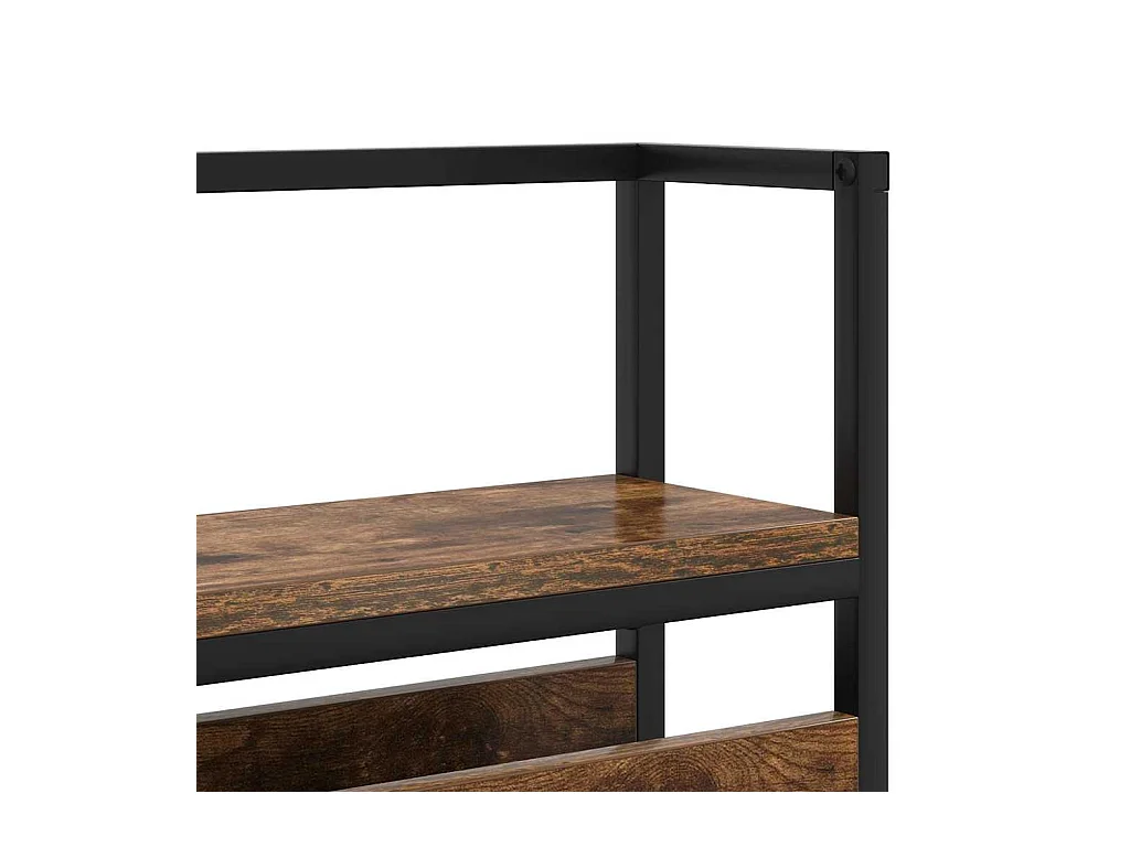 Tête de lit de rangement Chêne fumé 90 cm Bois d'ingénierie