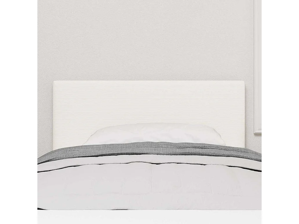 Tête de lit LED avec des lumières à LED Crème 100 cm tissu