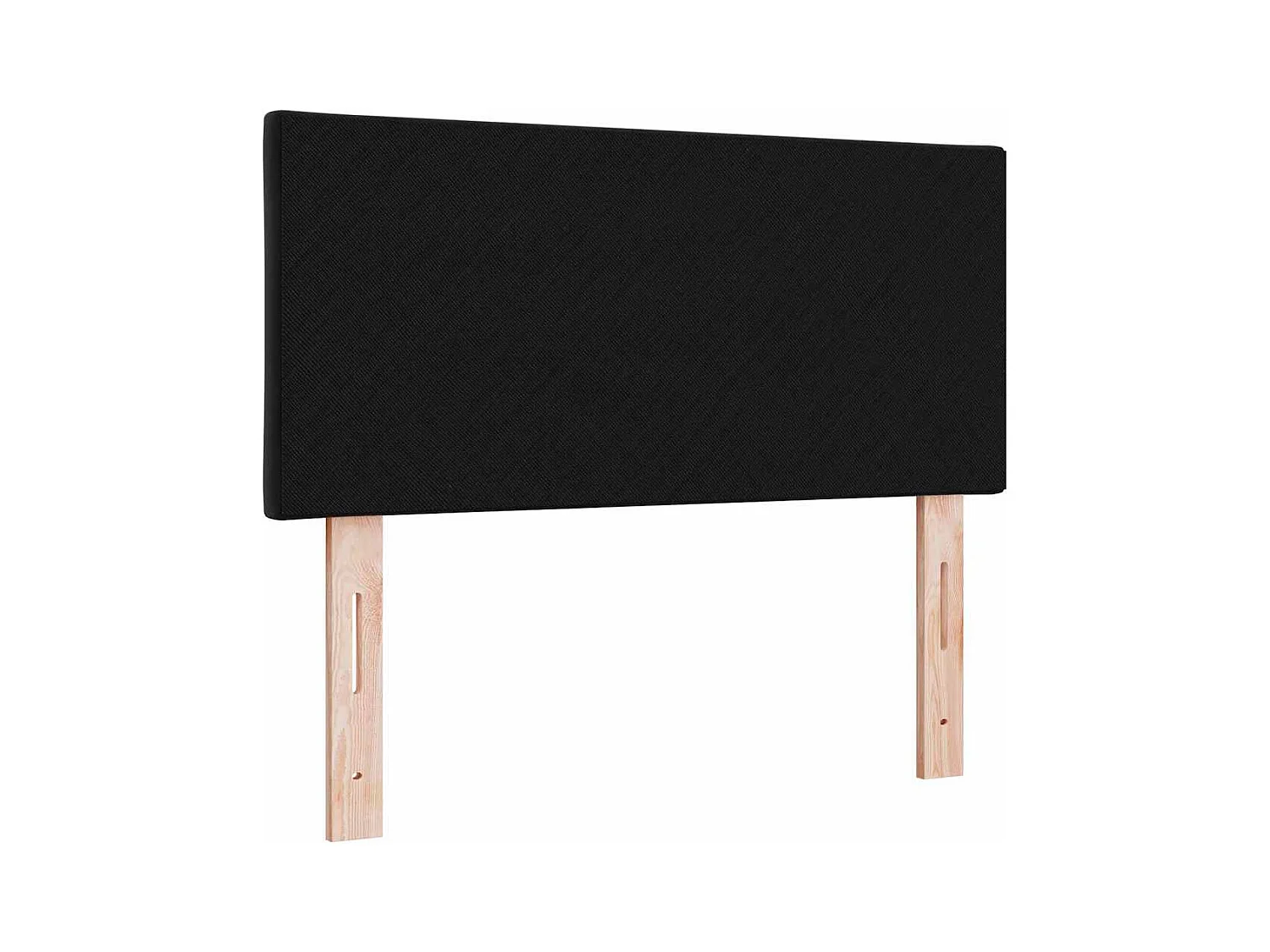 Cabecero Montaje en la pared Geométrico Negro 90 cm Terciopelo