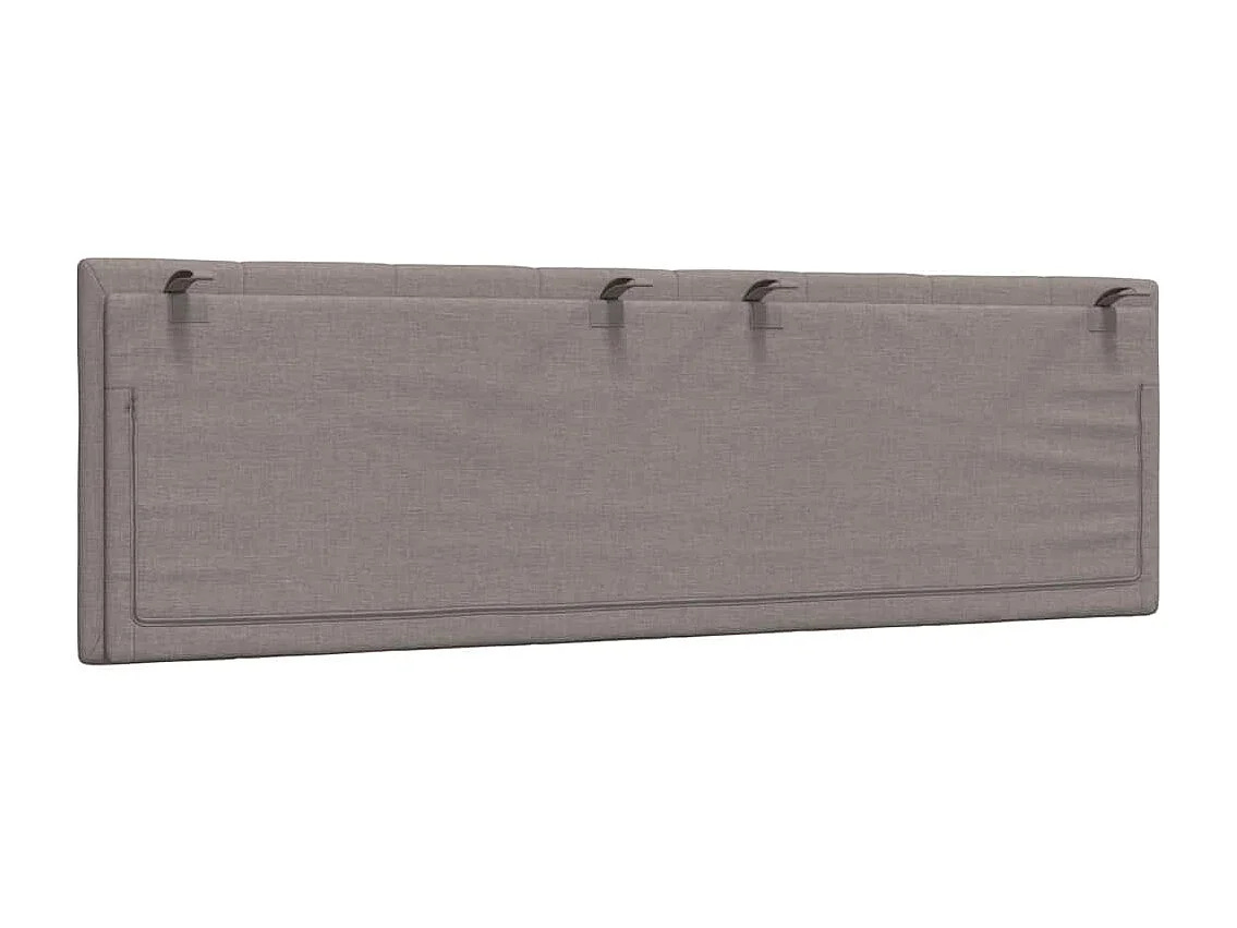 Tête de lit taupe 160 cm tissu