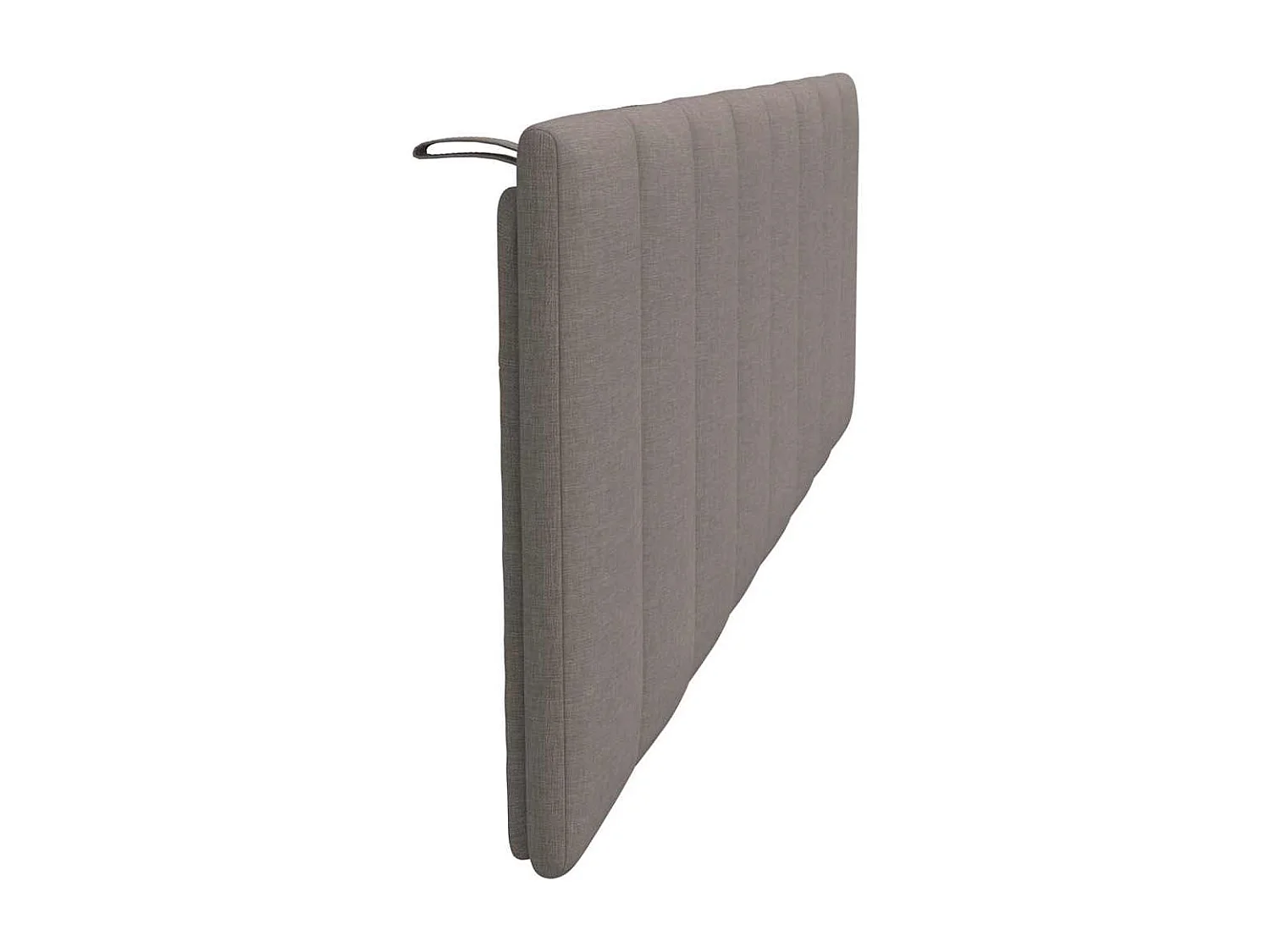 Cabecero de cama acolchado tela gris taupé 160 cm