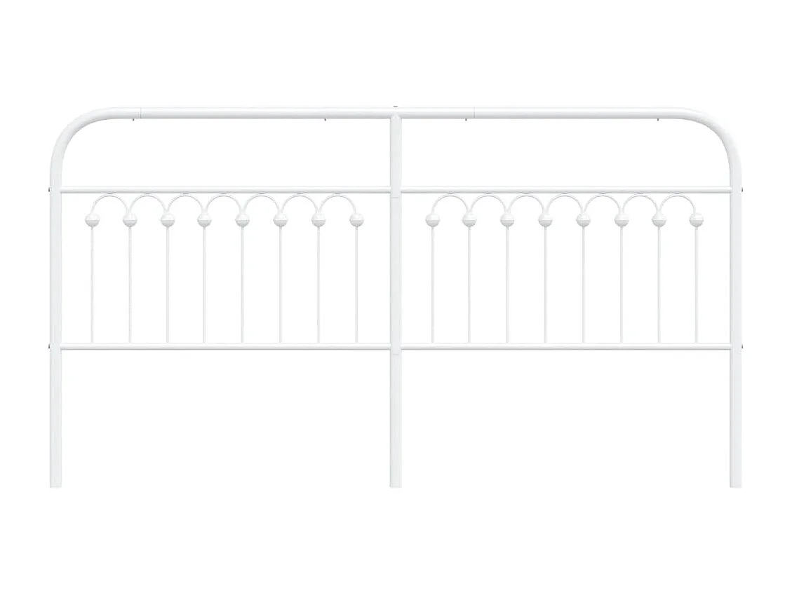 Hoofdbord 180 cm metaal wit