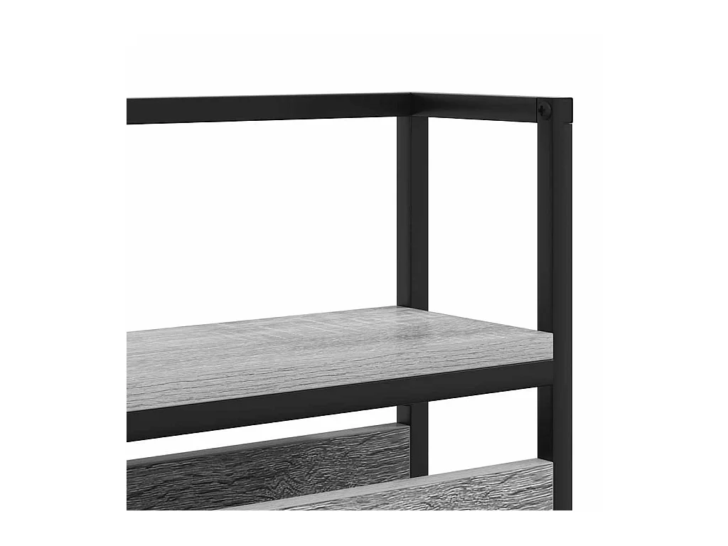 Tête de lit de rangement Sonoma gris 180 cm Bois d'ingénierie