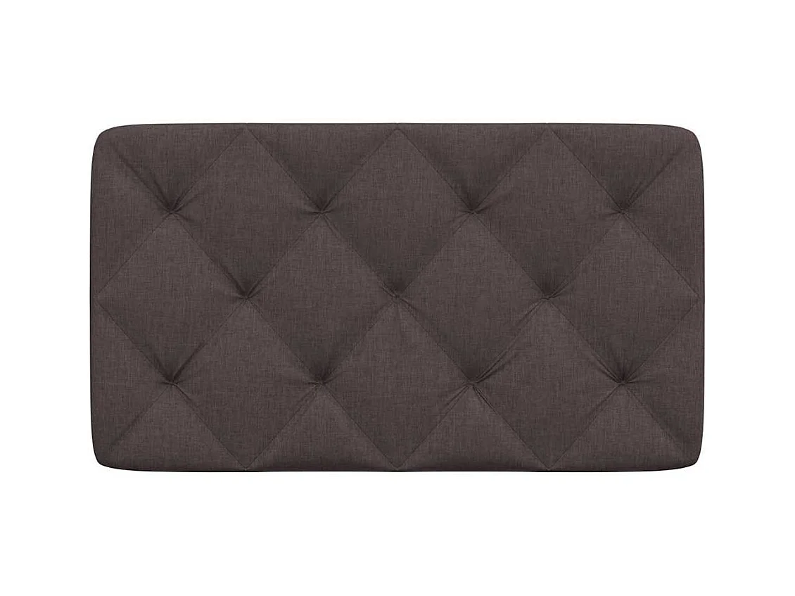 Tête de lit marron foncé 90 cm tissu