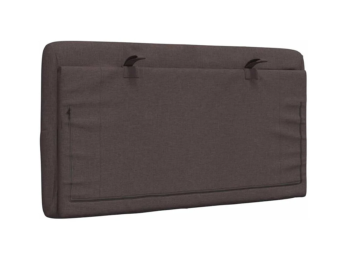 Tête de lit marron foncé 90 cm tissu