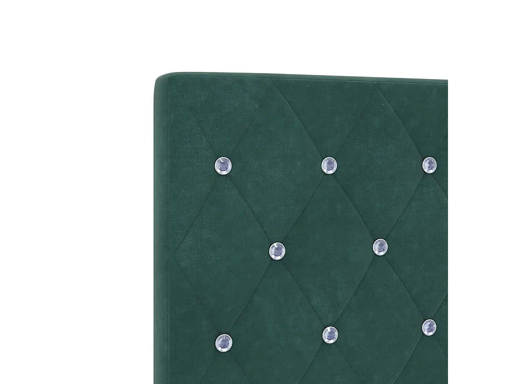 Tête de Lit en Velours Argyle Vert foncé 100 cm Velours