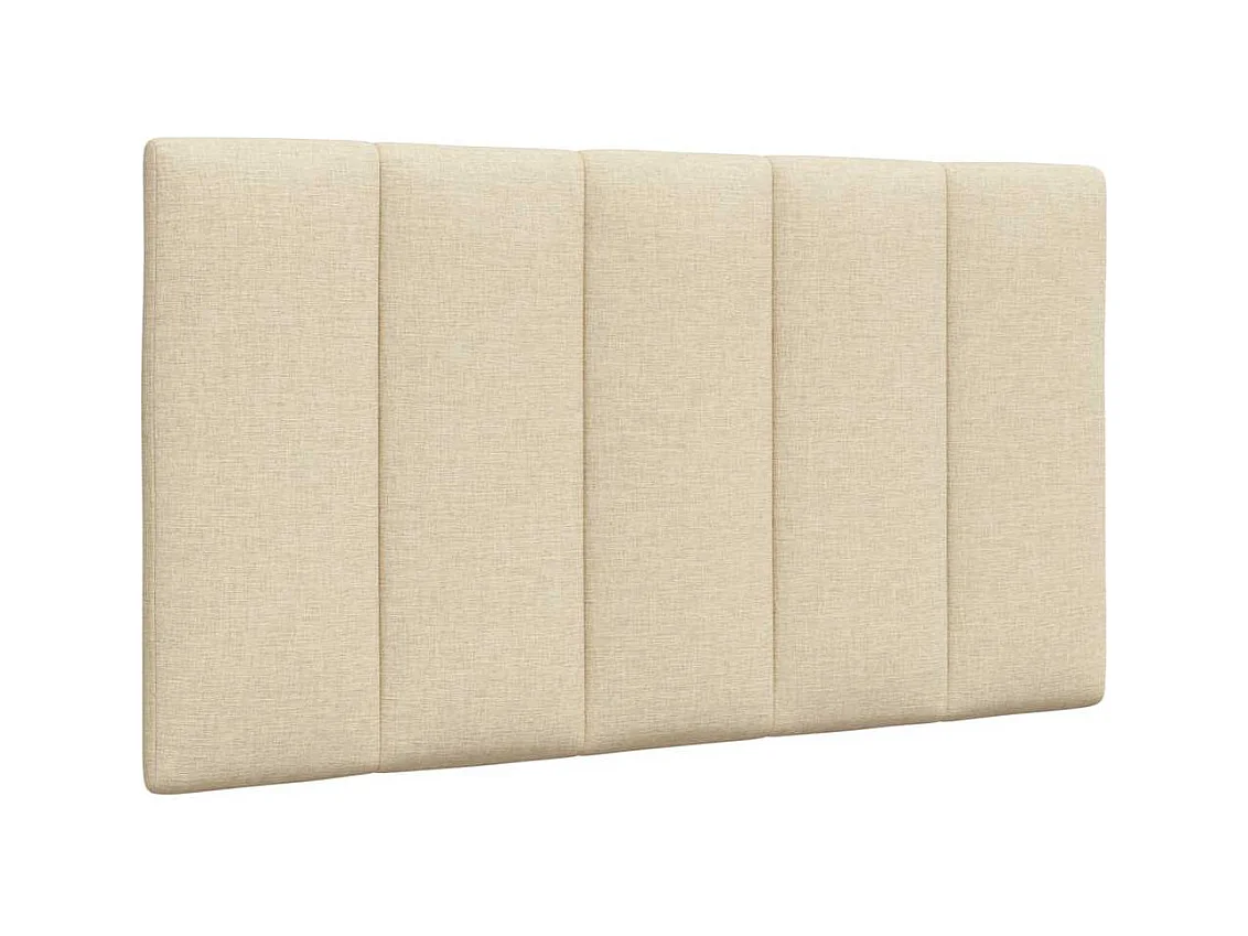Hoofdbordkussen "Hanko" 80 cm stof crèmekleurig