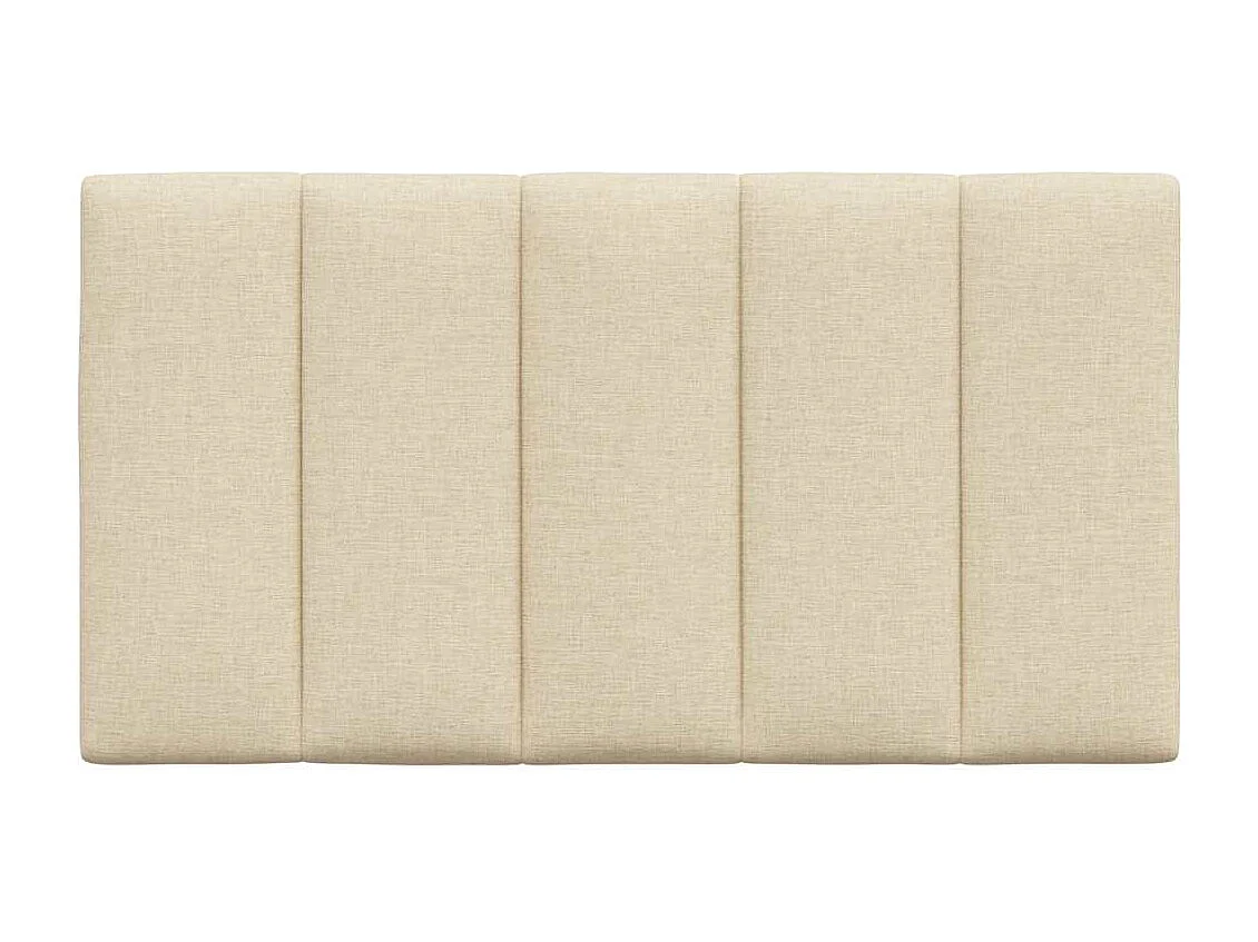 Hoofdbordkussen "Hanko" 80 cm stof crèmekleurig