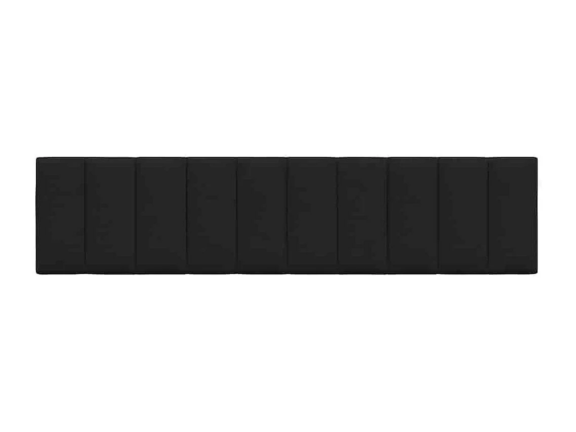 Tête de lit noir 200 cm tissu