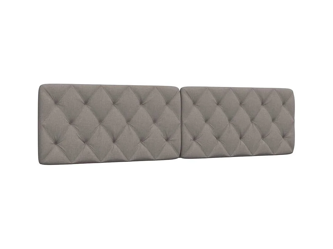 Tête de lit taupe 200 cm tissu