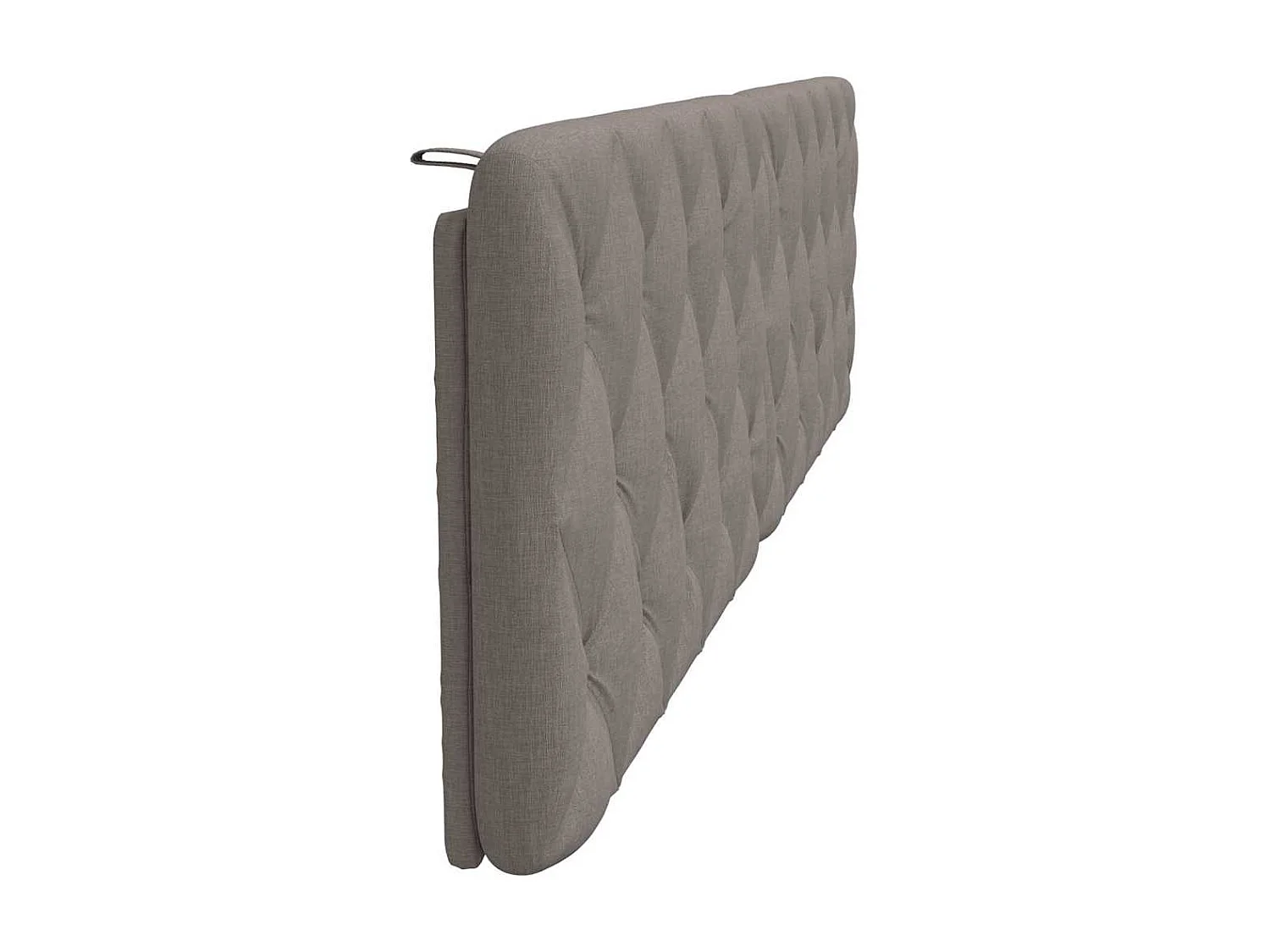 Tête de lit taupe 200 cm tissu
