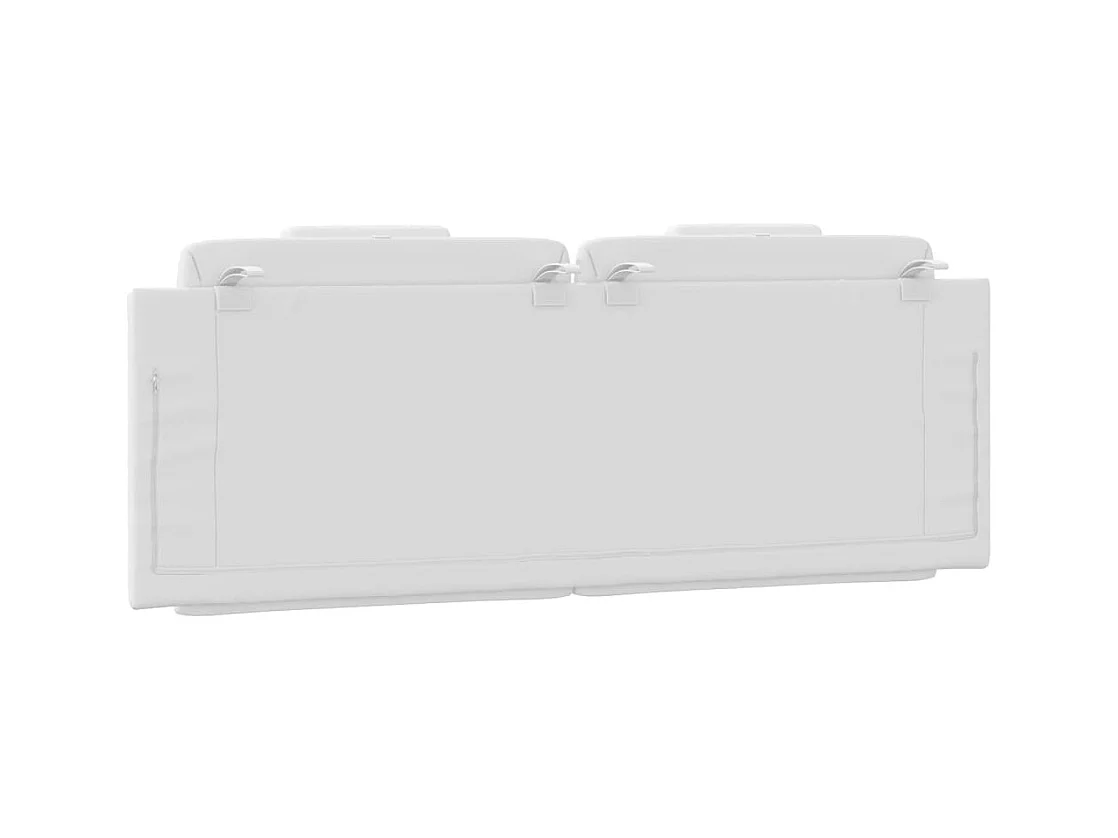 Tête de lit blanc 152 cm similicuir