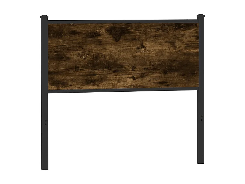 Tête de lit chêne fumé 100 cm bois d'ingénierie et acier