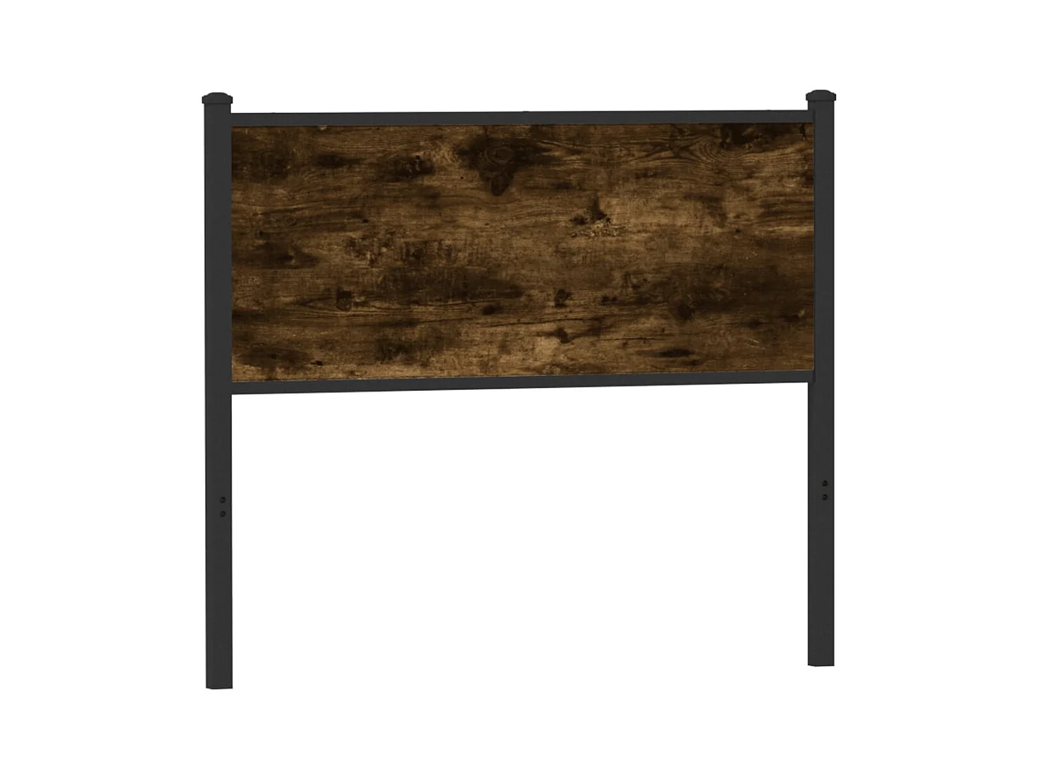 Tête de lit chêne fumé 100 cm bois d'ingénierie et acier