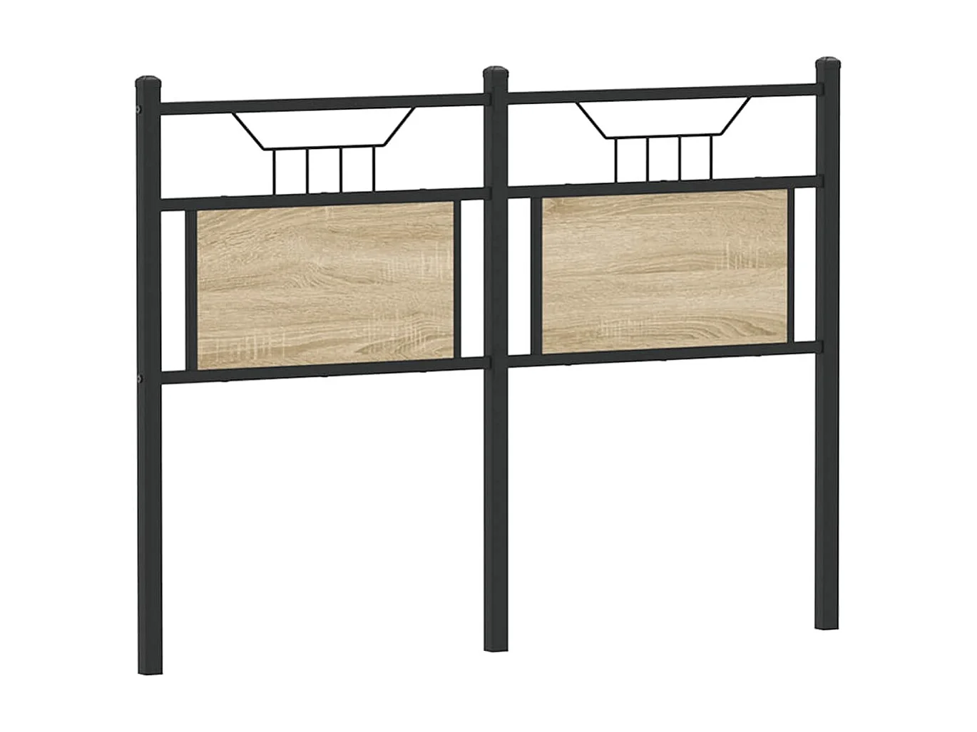 Tête de lit chêne sonoma 120 cm bois d'ingénierie et acier