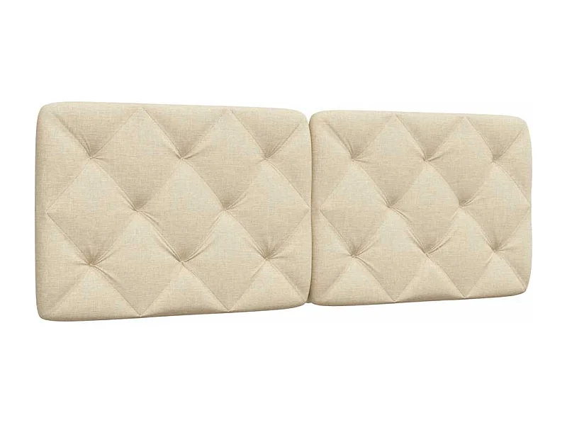 Almofadão de cabeceira 140 cm tecido creme