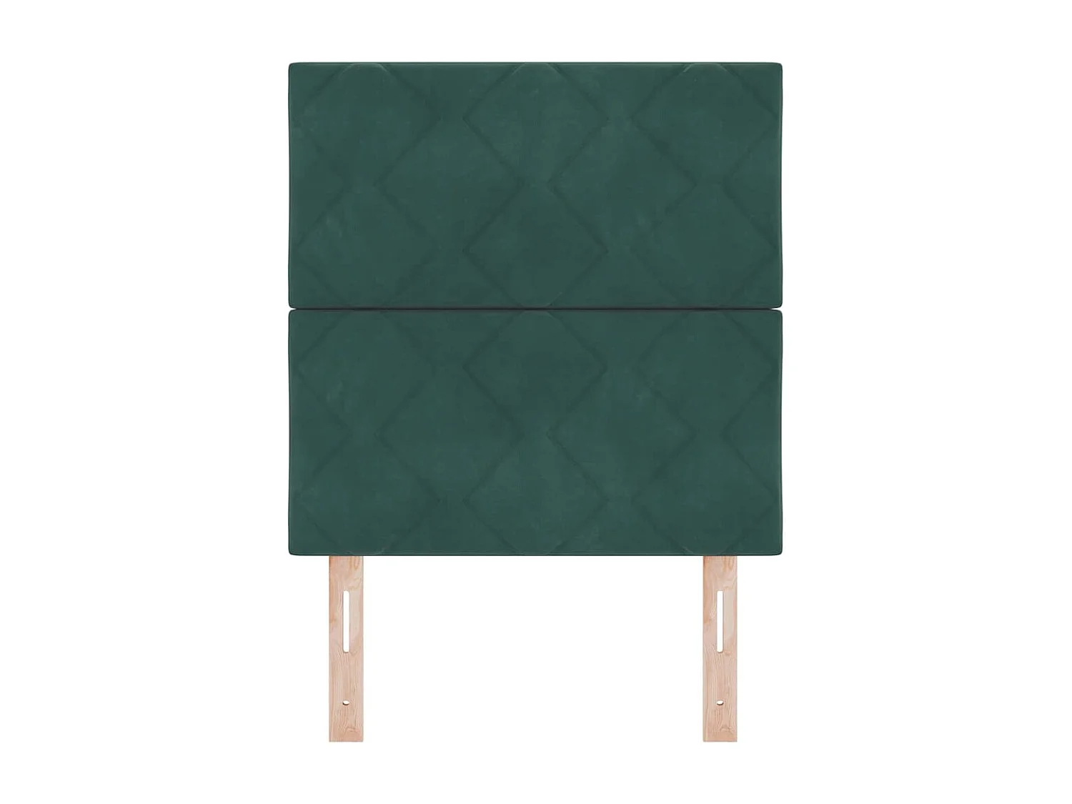 Hoofdbord Wandgemonteerd Geometrisch Donkergroen 80 cm Fluweel