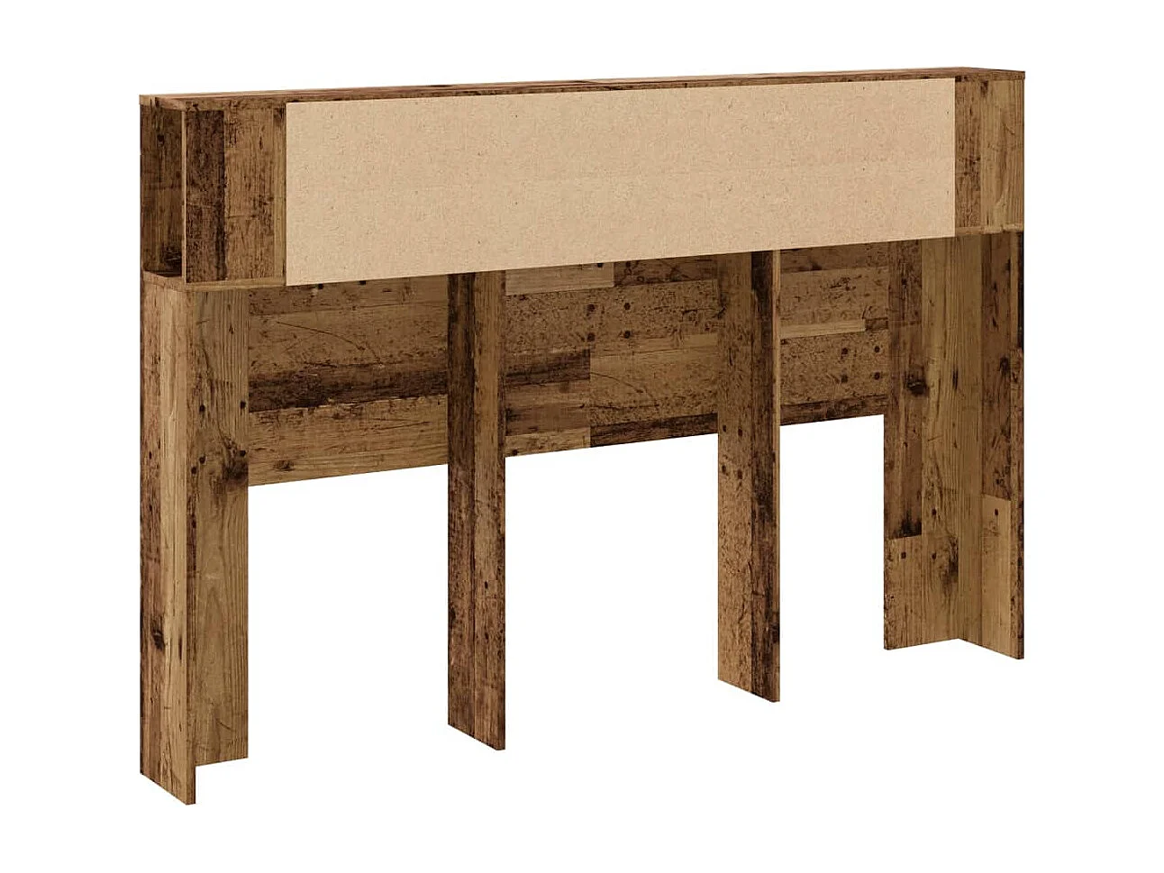 Armoire de tête de lit vieux bois 160x18,5x103,5 cm