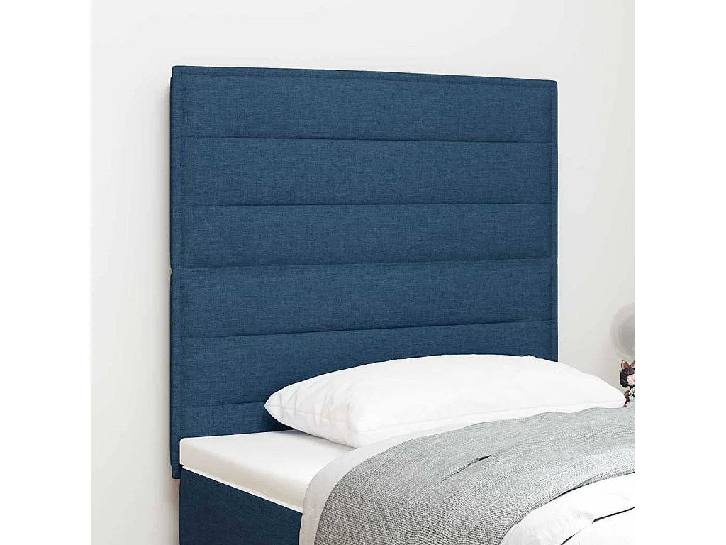 Tête de lit LED avec des lumières à LED Bleu 80 cm tissu