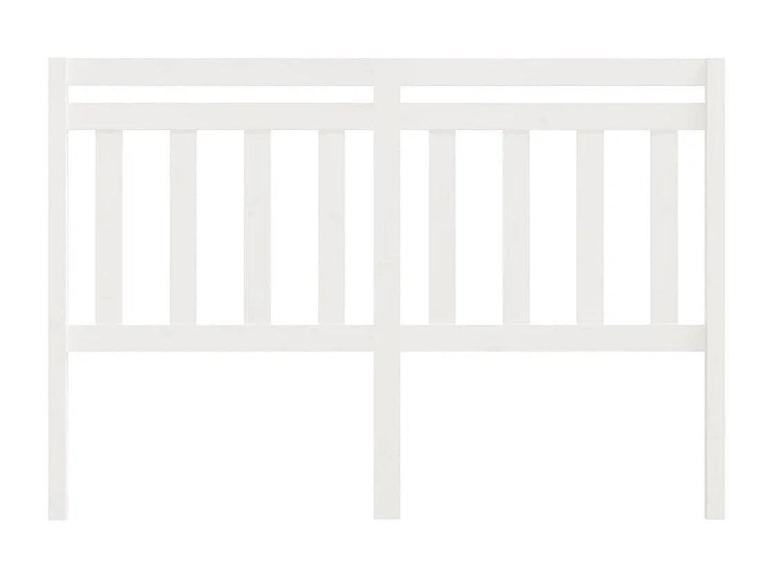 Hoofdbord 156x4x100 cm massief grenenhout wit