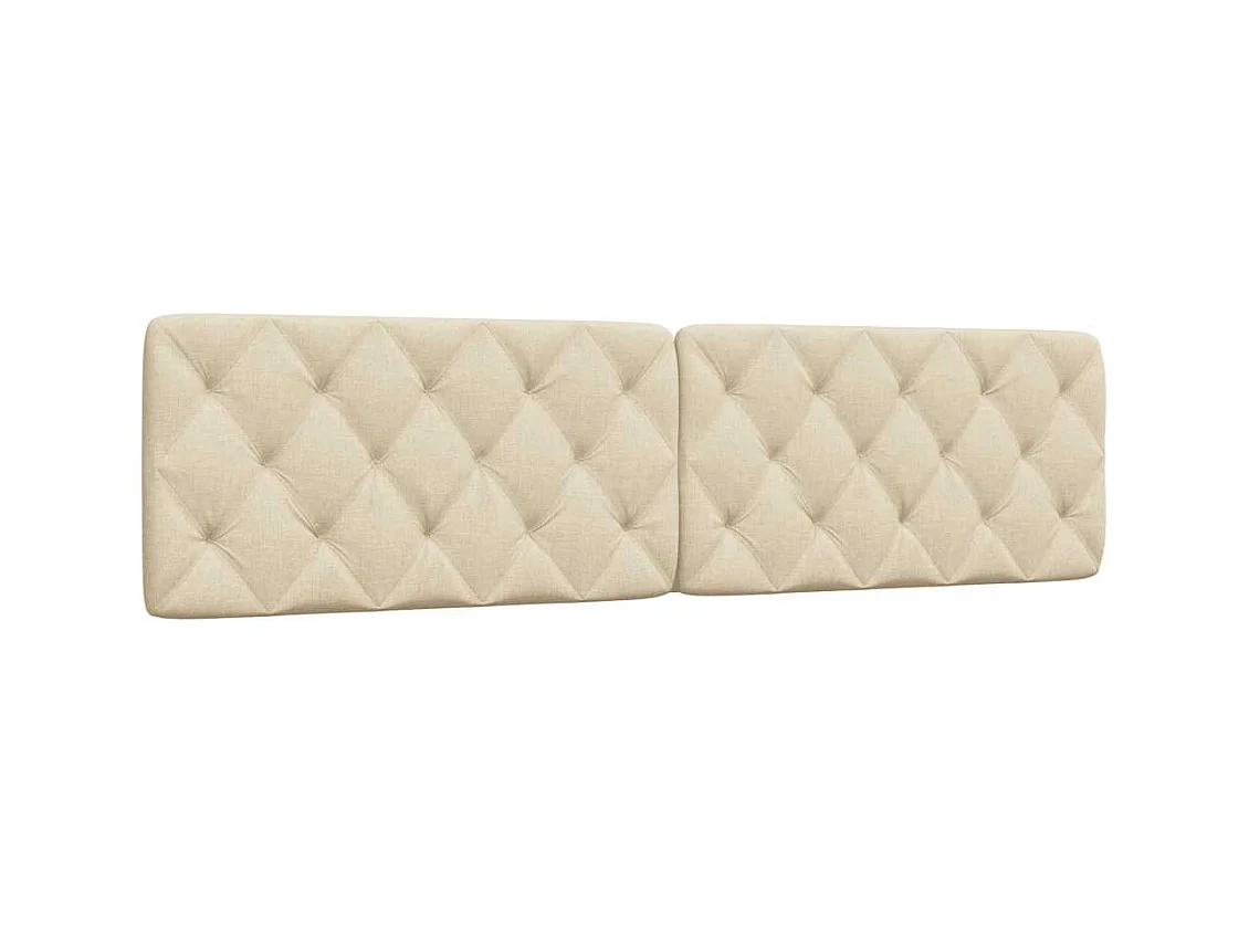 Tête de lit crème 200 cm tissu