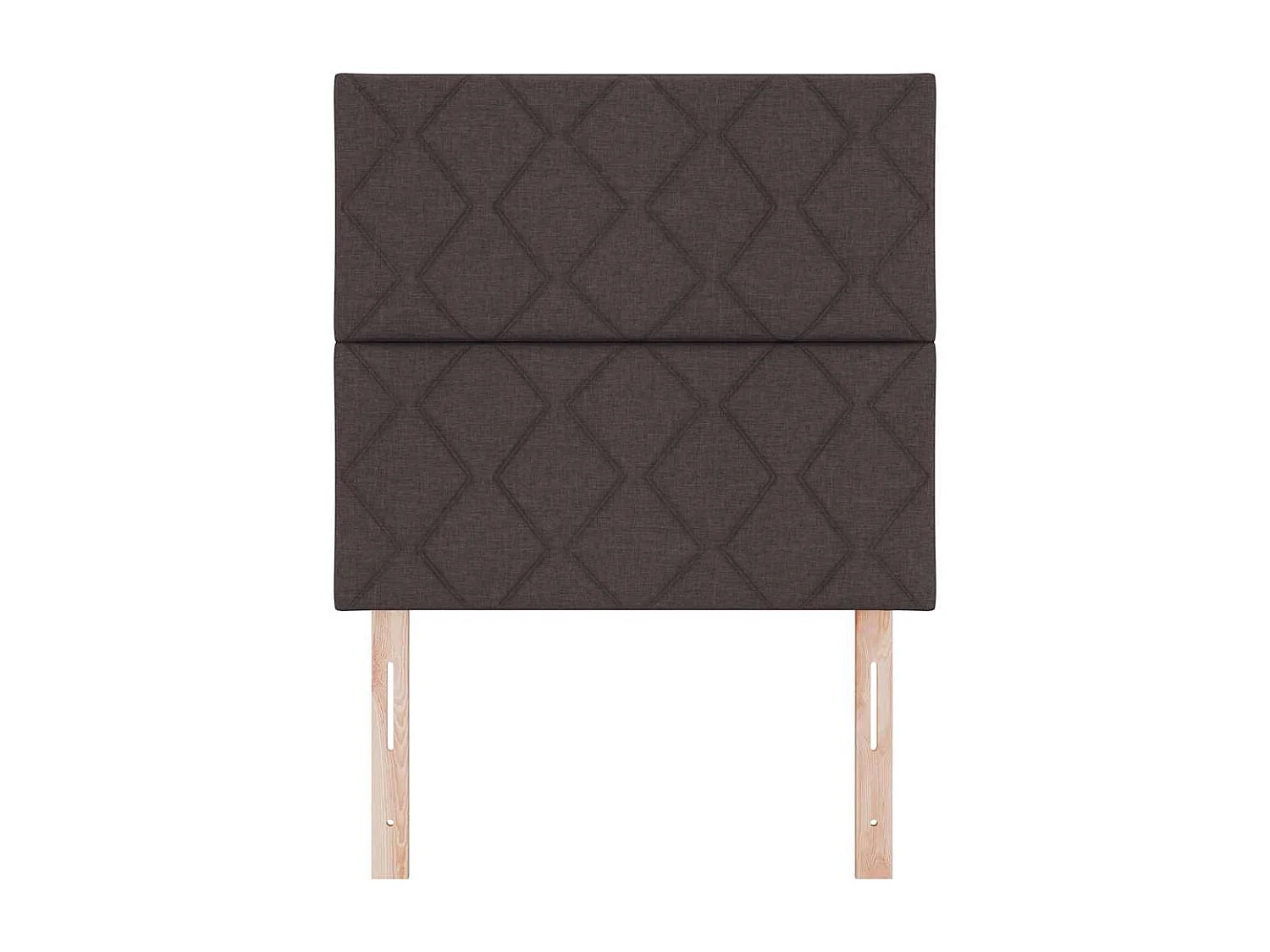 Stoffen Hoofdbord Geometrisch Donkerbruin 90 cm Stof