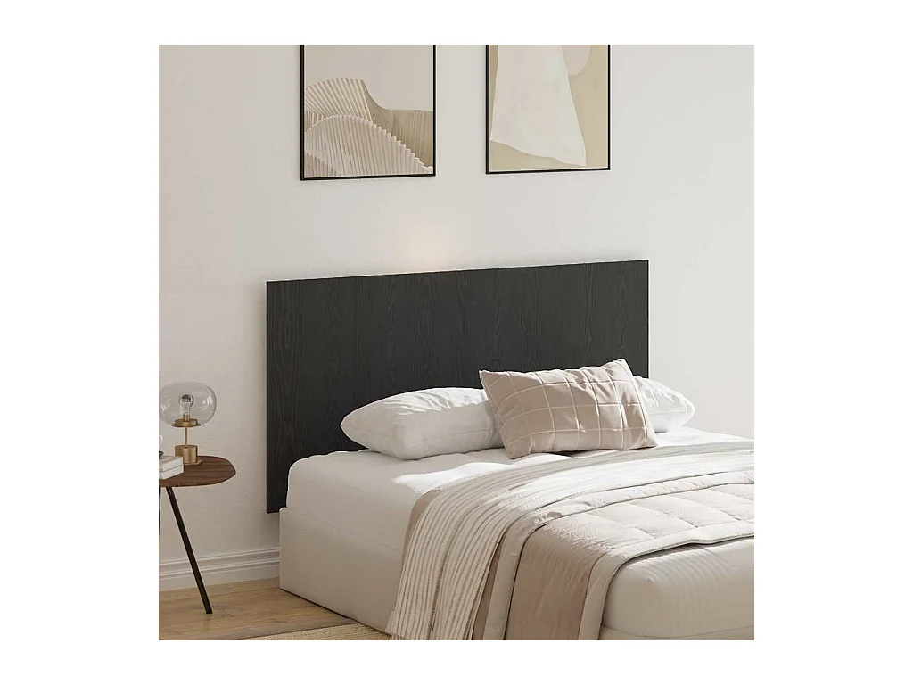Tête de lit Chêne noir 160 x 1,5 x 80 cm Bois d'ingénierie