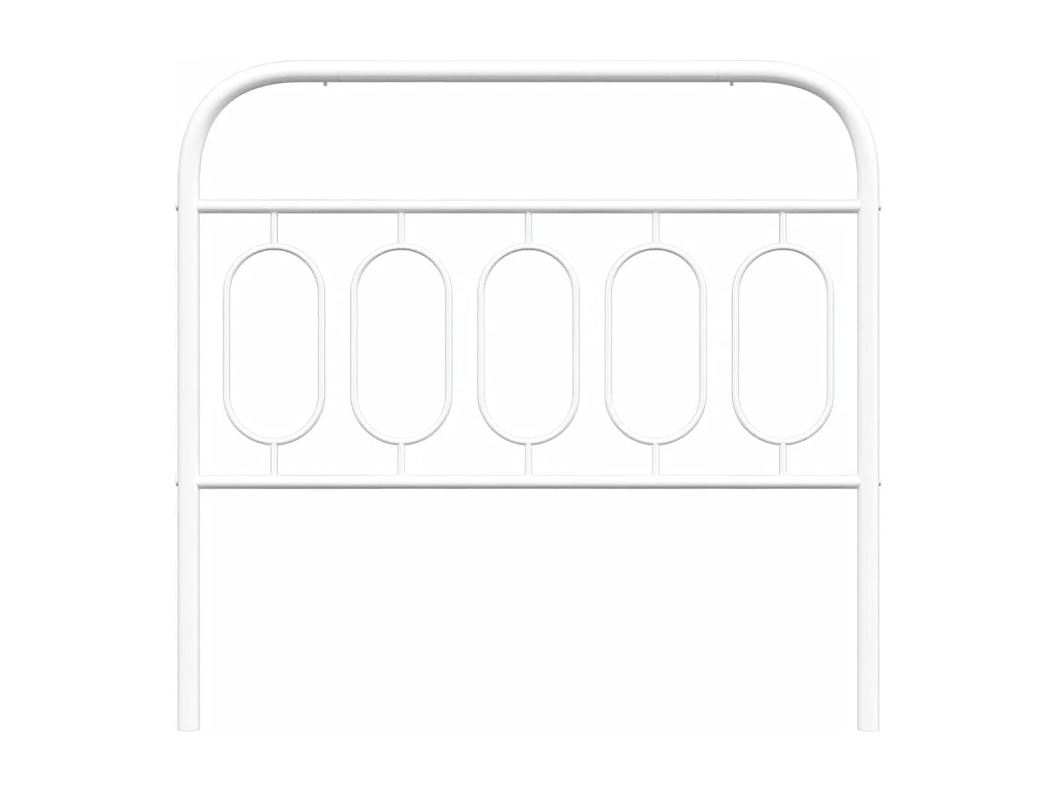 Tête de lit métal blanc 100 cm