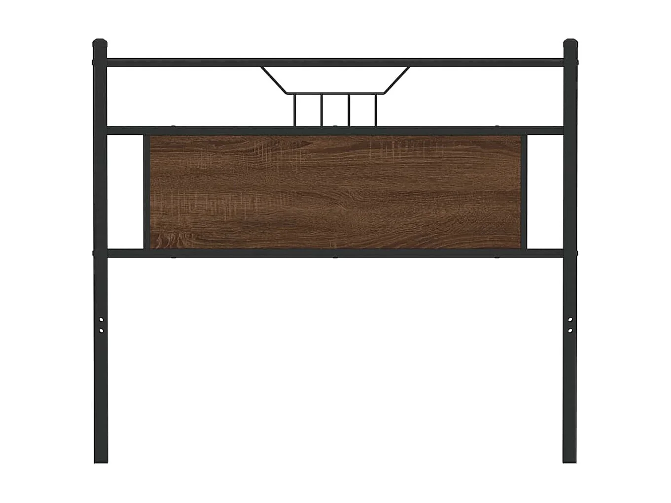 Tête de lit chêne marron 100 cm bois d'ingénierie et acier