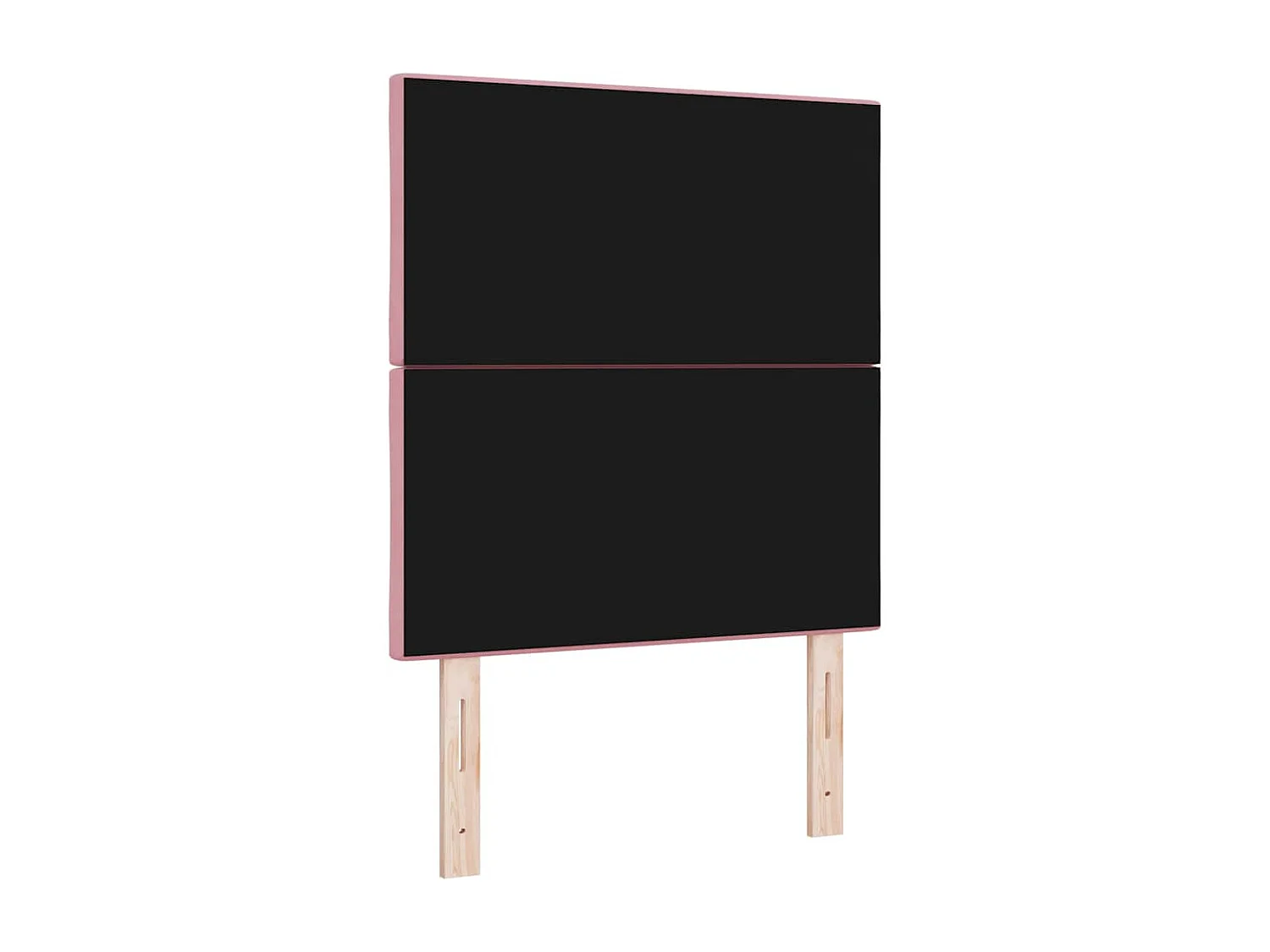 Tête de Lit LED avec des lumières à LED Rose 80 cm Velours