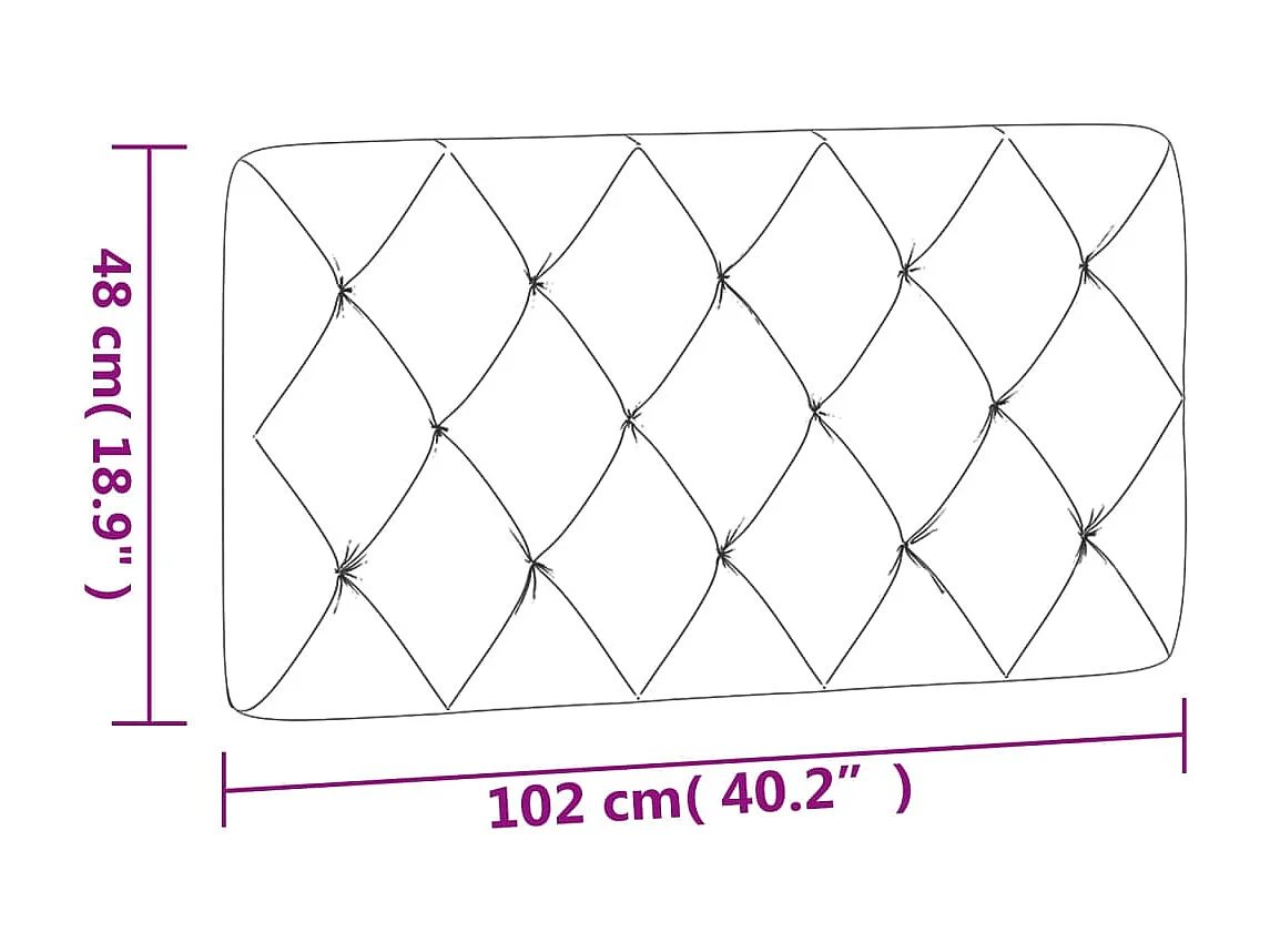 Hoofdbordkussen Donkergrijs 100 cm Fluweel
