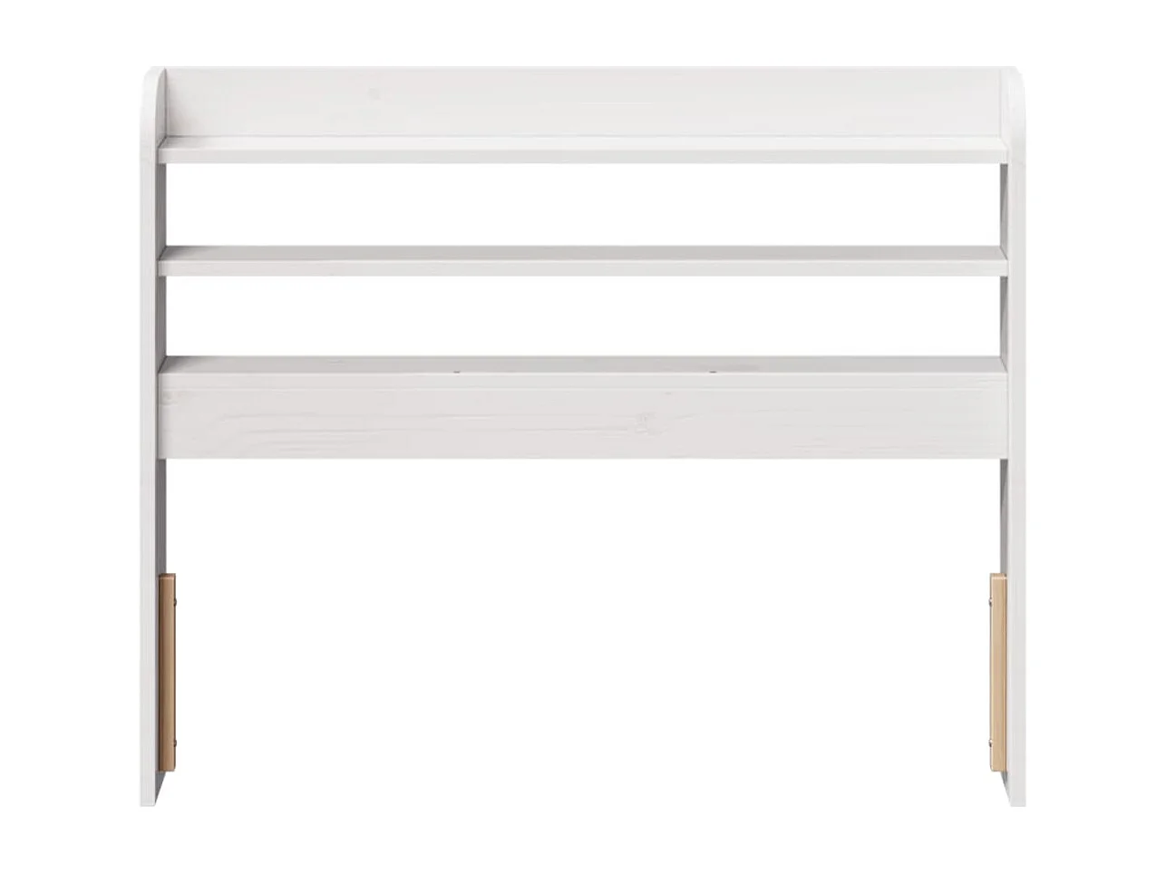 Tête de lit avec étagères blanc 100 cm bois massif de pin
